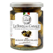 Olives vertes et noires dénoyautées