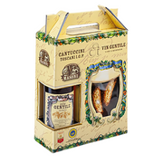 COFFRET Vin Gentile  et Cantuccini de Sienne IGP