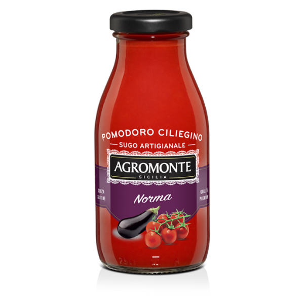Sauce tomate cerise à la Norma r (aubergine