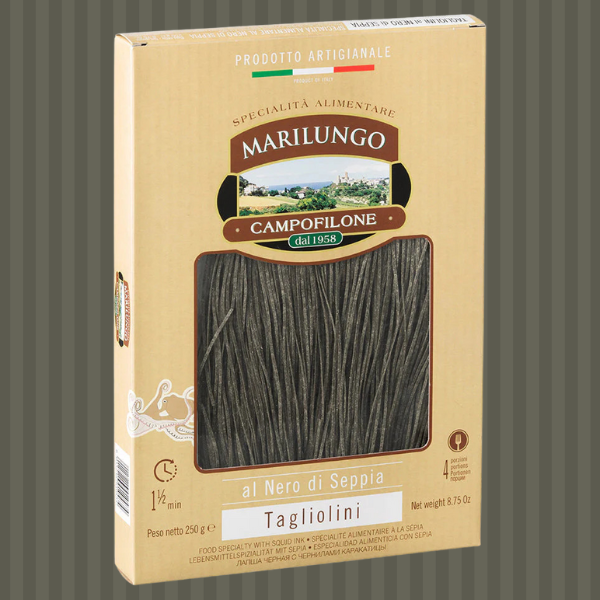 Tagliolini aux oeufs à l'encre de seiche