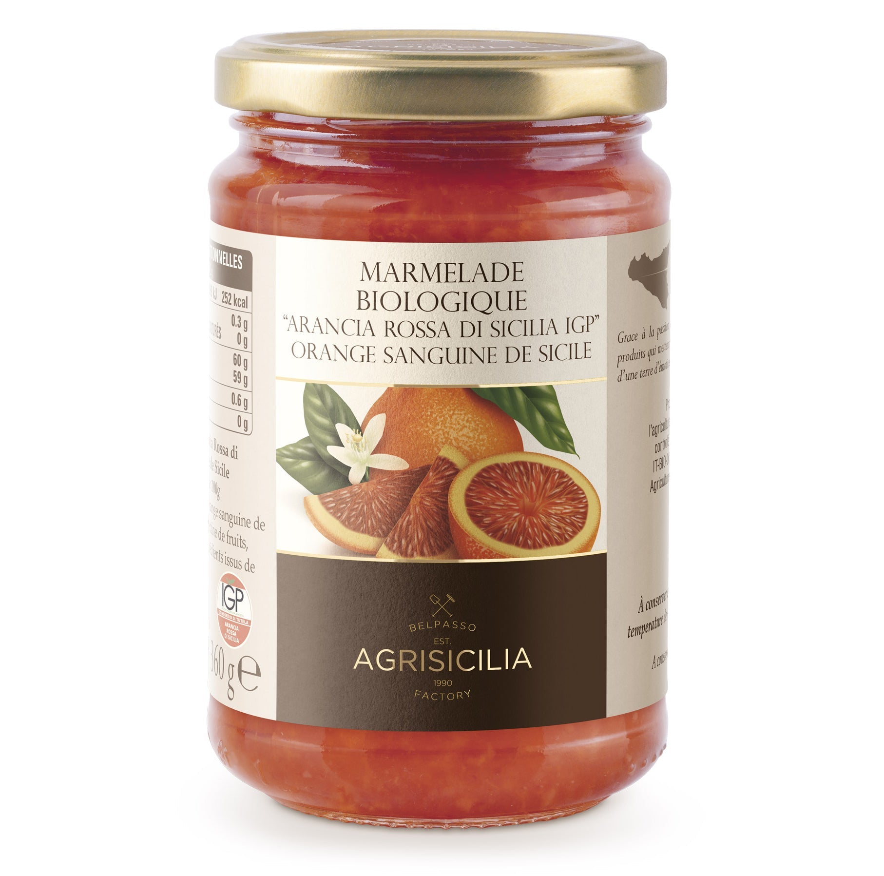 Marmelade d'orange sanguine IGP Bio