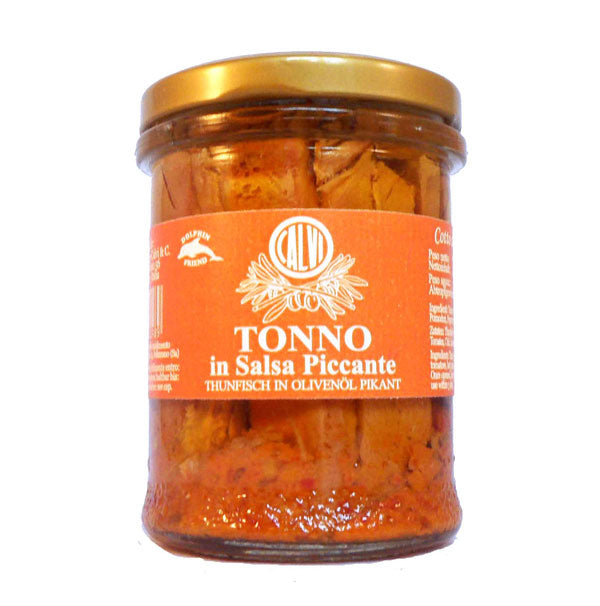 Filets de thon piquant à l'huile d'olive